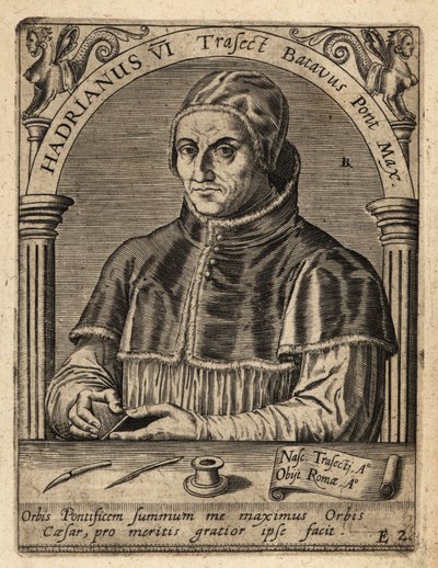 Paus Adrianus VI door Theodore de Bry