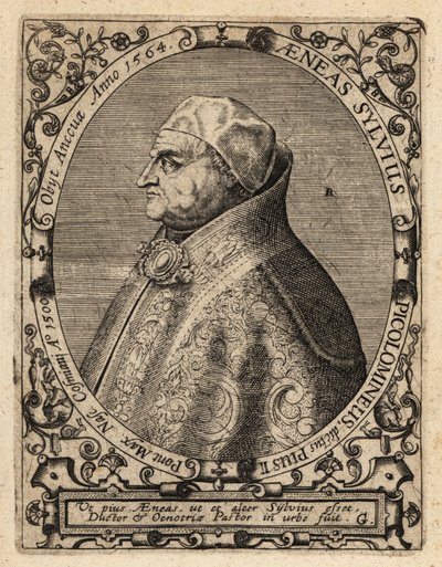 Paus Pius II door Theodore de Bry