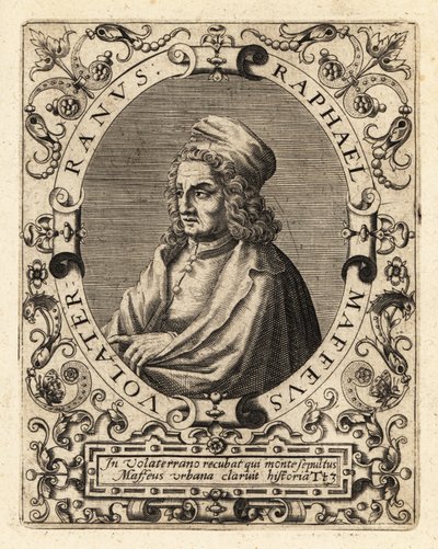 Raffaello Maffei, Italiaanse historicus door Theodore de Bry