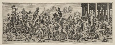 Triomf van Bacchus door Theodore de Bry