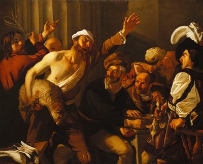 Christus verdrijft de geldwisselaars uit de tempel door Theodore van Baburen
