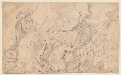 De metgezellen van Odysseus openen de zak met winden door Theodore van Thulden