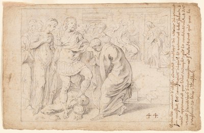 Ulysses ontvangt de Hulde van de Loyale Dienstmeisjes door Theodore van Thulden