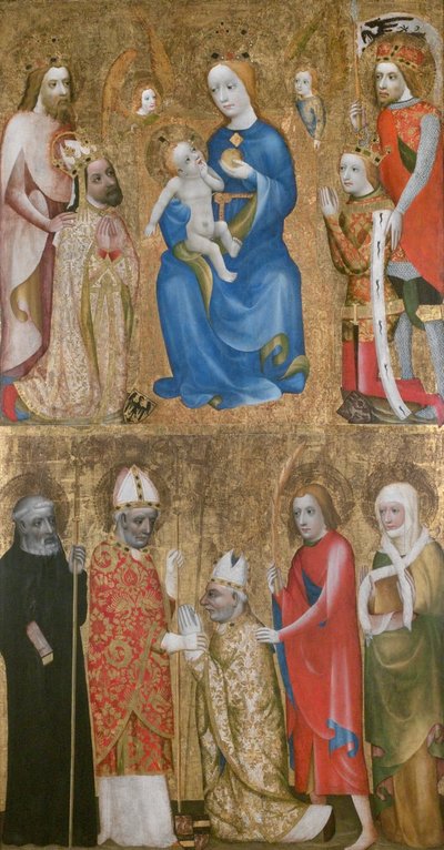 Votiefschilderij van Aartsbisschop Jan Ocko van Vlasim door Theodoric of Prague,