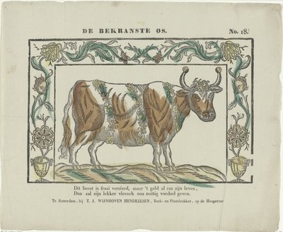 De bekranste os door Theodorus Johannes Wijnhoven Hendriksen