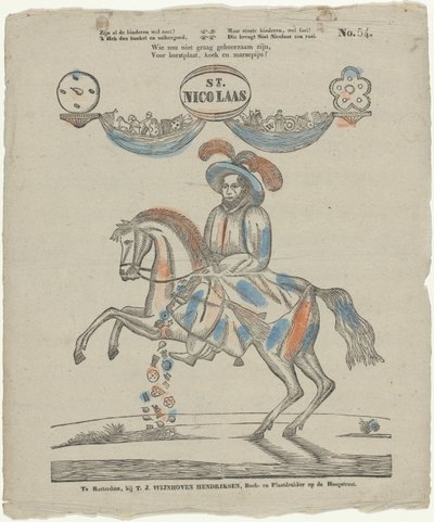 St. Nicolaas door Theodorus Johannes Wijnhoven Hendriksen