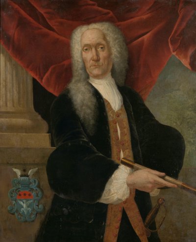 Portret van Abraham Patras, Gouverneur-Generaal van de Nederlandse Oost-Indische Compagnie door Theodorus Justinus Rheen