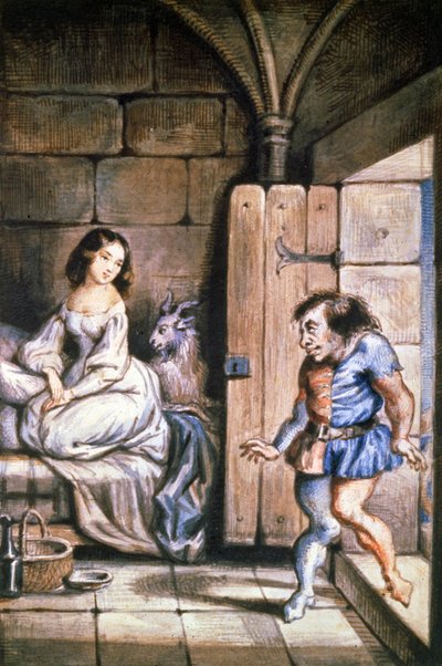 Esmeralda en Quasimodo, c.1831-1835 door Theophile (after) Gautier