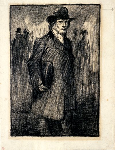 Op de boulevard door Théophile Alexandre Steinlen