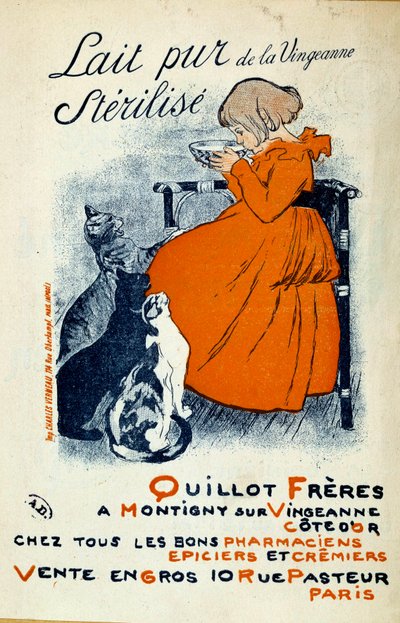 Poster door Theophile-Alexandre Steinlen (1859-1923) voor de 
