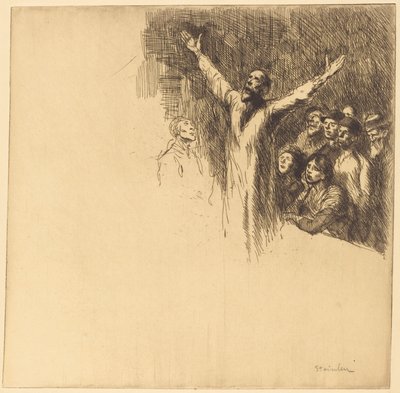 Profeet door Théophile Alexandre Steinlen