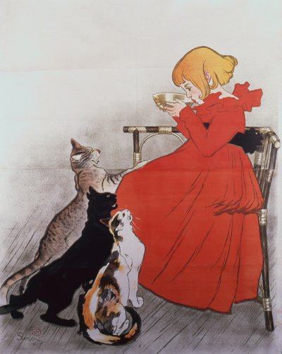 Pure gesteriliseerde melk van La Vingeanne door Théophile Alexandre Steinlen