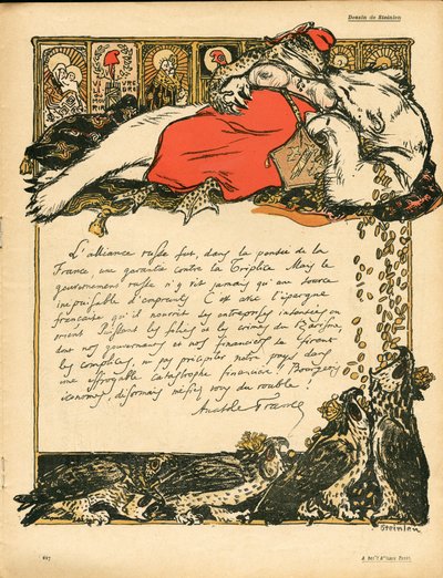 Het Boterbord, nummer 222, satirisch in kleuren door Théophile Alexandre Steinlen