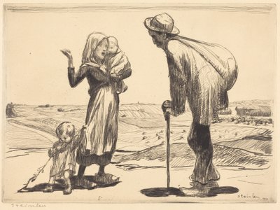 De verre stad door Théophile Alexandre Steinlen