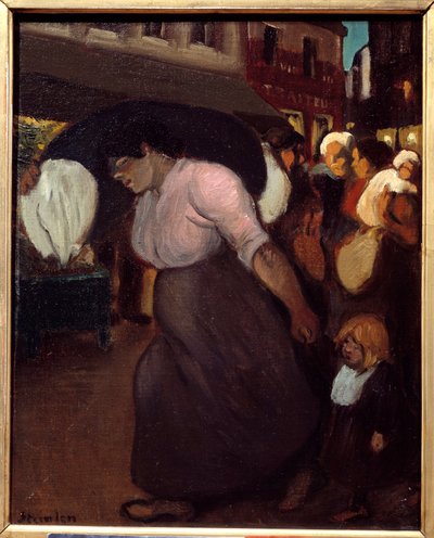 De wasmachine door Théophile Alexandre Steinlen