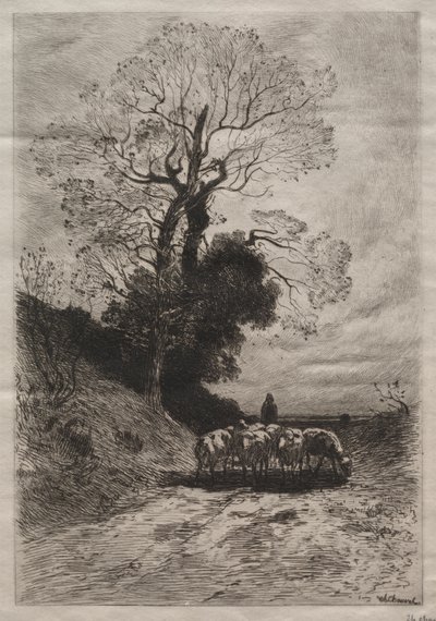 Terugkeer van de Kudde door Theophile Narcisse Chauvel