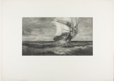 Het spookschip door Theophile Narcisse Chauvel