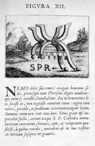 Profetie figuur XII uit Prognosticatio Eximii Doctoris Paracelsi, 1536 door Theophrastus Bombastus von Hohenheim Paracelsus