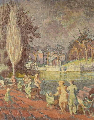 De Serpentine in de lente, Hyde Park, Londen door Therese Lessore