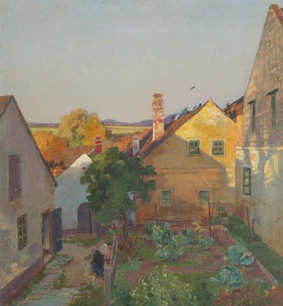 In de avondzon door Therese Schachner