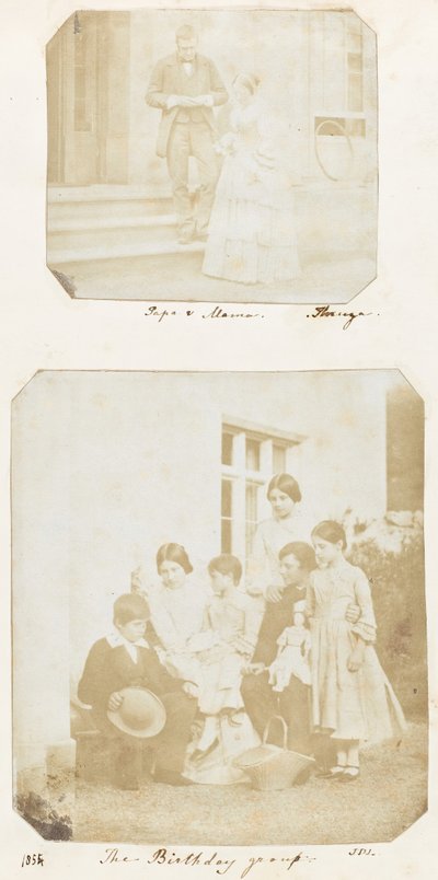 Papa & Mama, De verjaardagsgroep, 1853-56 door Thereza Llewelyn