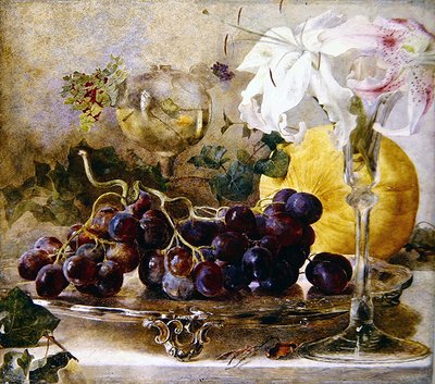 Bloemen en fruit door Theude Groenland