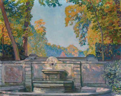 Fontein, ca. 1917-1922 door Théo van Rysselberghe