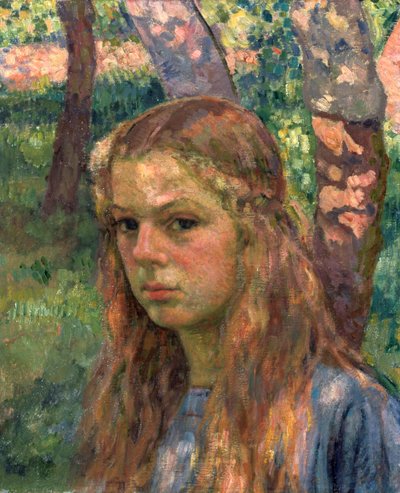 Portret van een meisje, 20e eeuw door Théo van Rysselberghe