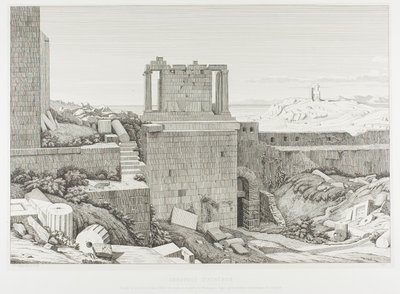 De Akropolis van Athene door Théodore Caruelle d