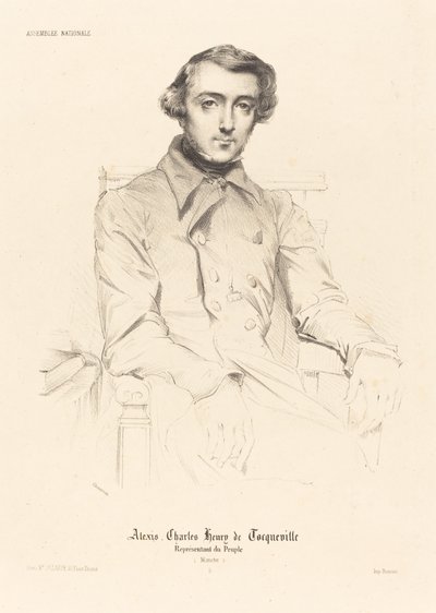 Alexis Charles Henry de Tocqueville door Théodore Chassériau