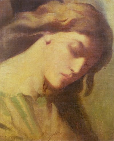 Een engel, studie voor de Olijfberg, 1840 door Théodore Chassériau