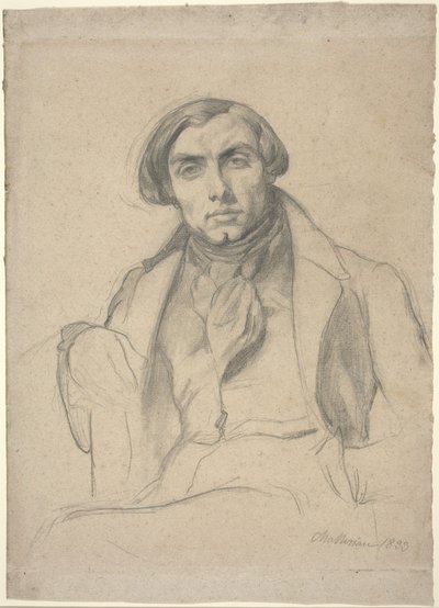 Auguste Ottin door Théodore Chassériau