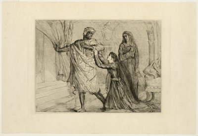 Weg!, plaat zeven uit Othello door Théodore Chassériau