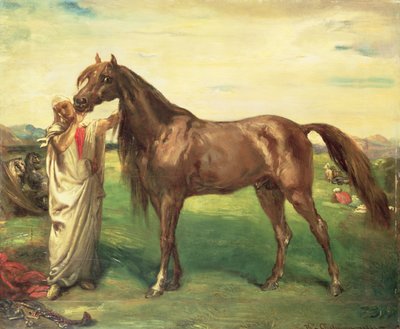 Hadji, een Arabische hengst, 1853 door Théodore Chassériau