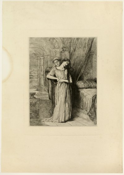 Als Ik Voor U Sterf, plaat acht uit Othello door Théodore Chassériau