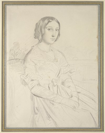 Portret van een Jonge Vrouw, 1841 door Théodore Chassériau