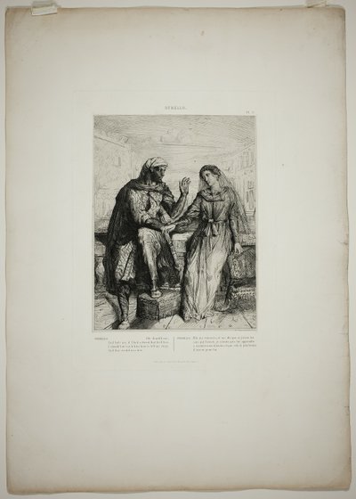 Ze bedankte me, plaat twee uit Othello door Théodore Chassériau