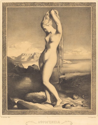 Venus Anadyomene door Théodore Chassériau