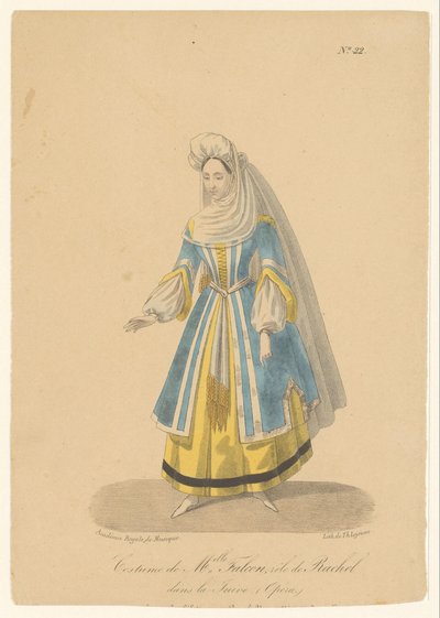 Cornélie Falcon in de rol van Rachel in de opera La Juive door Théodore Lejeune