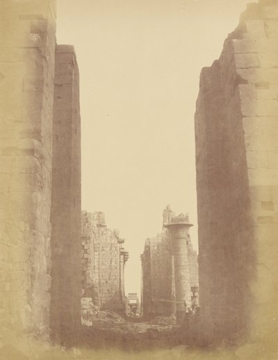 Karnak, Uitzicht door de Hypostyle Kamer door Théodule Devéria
