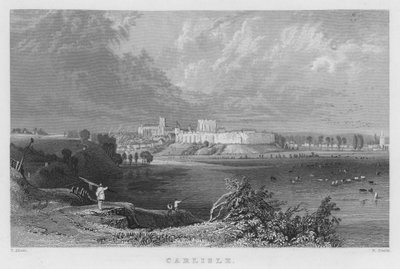 Carlisle (gravure) door Thomas (after) Allom