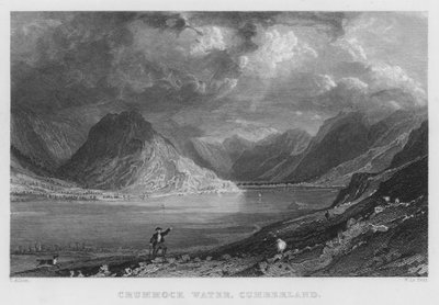 Crummock Water, Cumberland (gravure) door Thomas (after) Allom