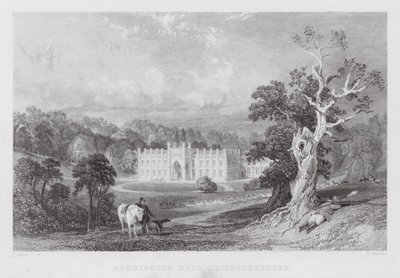 Donnington Hall, Leicestershire door Thomas (after) Allom