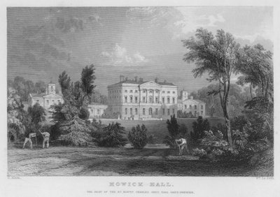 Howick Hall, de zetel van Charles Grey, Earl Grey, Premier door Thomas (after) Allom