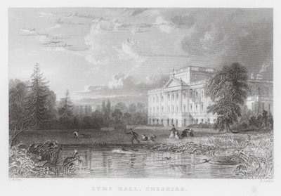 Lyme Hall, Cheshire (gravure) door Thomas (after) Allom
