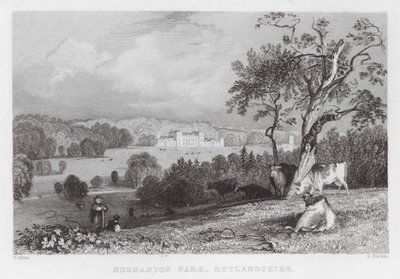 Normanton Park, Rutlandshire (gravure) door Thomas (after) Allom