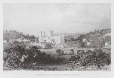 Southwell, Nottinghamshire (gravure) door Thomas (after) Allom
