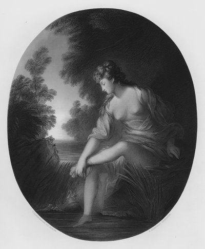 Musidora, uit het schilderij in de Vernon Gallery door Thomas (after) Gainsborough