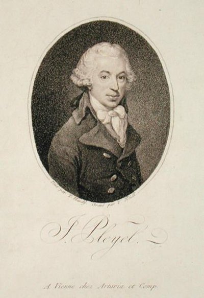 Portret van Ignace Pleyel (1757-1831) gegraveerd door Johann Joseph Neidl (1776-1832) door Thomas (after) Hardy