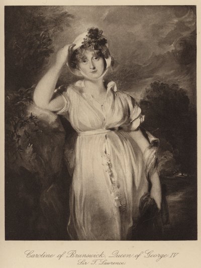 Caroline van Brunswijk, Koningin van Koning George IV door Thomas (after) Lawrence